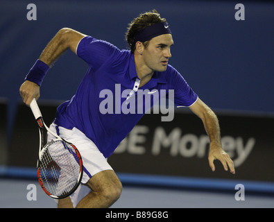 Roger Federer,Men's Final, Australian Open 2009, Melbourne,Australia Stock Photo