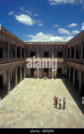 Interior courtyard of the Alhondiga de Granaditas museum in the city of Guanajuato, Mexico Stock Photo