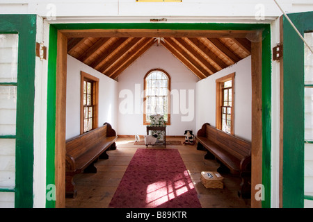 The small wedding chapel at Sugarbush Farms in Woodstock Vermont USA October 8 2008 Stock Photo