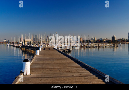 Melbourne Scenic /  St.Kilda Pier in Melbourne Victoria Australia. Stock Photo