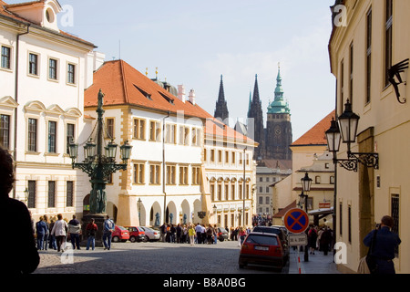 Lantern in Hradcany, Prague Czech beautiful european city Stock Photo