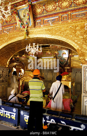 Sachkhand Gurudwarasaheb Gurudwara sahib at Nanded,Maharashtra,India Stock Photo