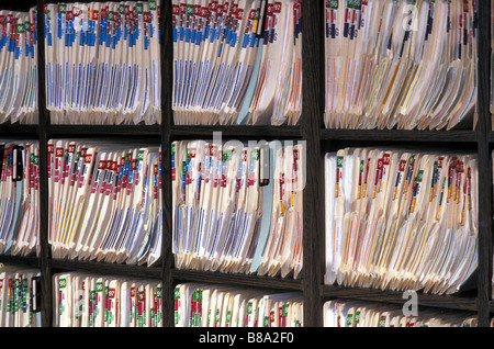 Shelves of Patient Files folder shelf office clinic administration ...