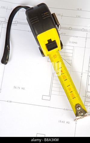 a photo of blue prints home Plans  Stock Photo
