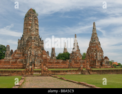 Wat Wattanaram Ayutthaya Thailand Stock Photo