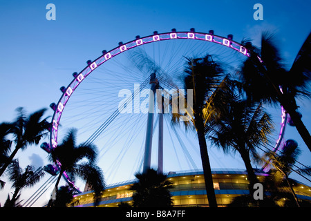 Singapore, Singapore Flyer observation wheel. Stock Photo