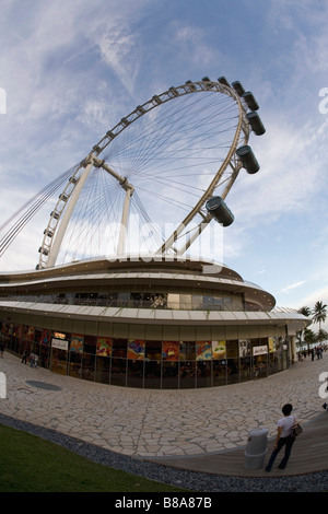 Singapore, Singapore Flyer observation wheel. Stock Photo