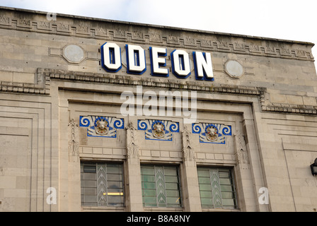 Odeon cinema front Stock Photo