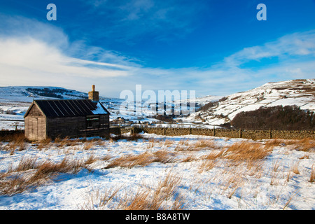 Arkengarthdale in Winter Yorkshire Dales England Stock Photo