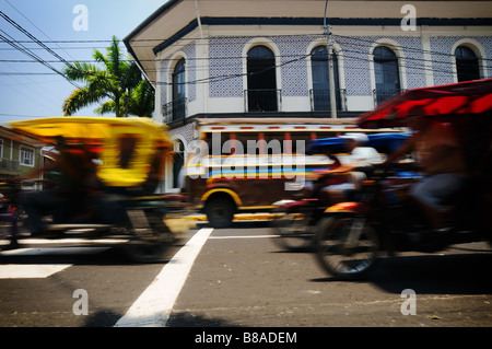 Traffic in Iquitos, Peru. Stock Photo