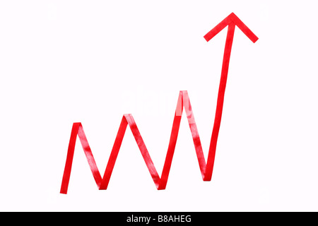 Line graph Stock Photo