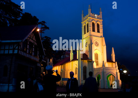 Christ Church in the north Indian town of Shimla. Stock Photo