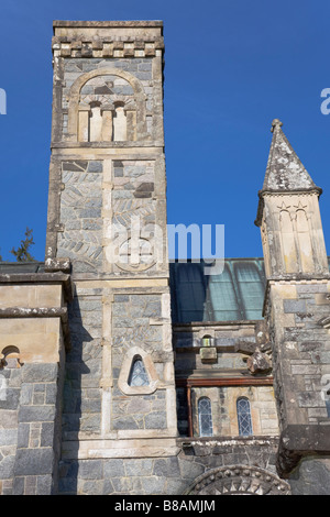 St Conan's Kirk, square tower Stock Photo