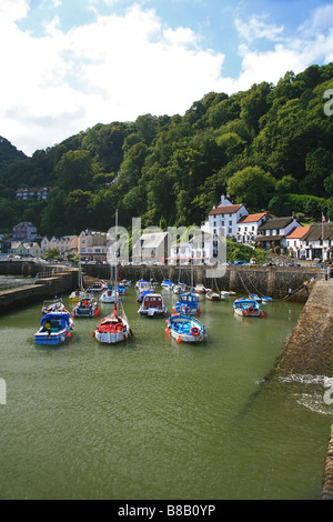 Lynmouth harbour, North Devon, England, UK Stock Photo