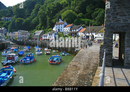 Lynmouth harbour, North Devon, England, UK Stock Photo