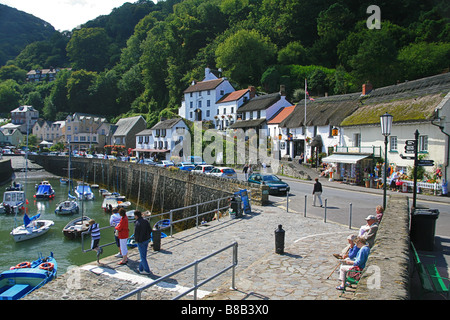 Lynmouth harbour, North Devon, England, UK Stock Photo