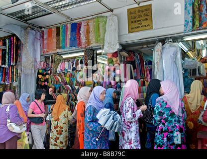 Kuala Lumpur Malaysia Malaysian Jalan Masjid India and Jalam Tuanku Abdul Rahman Indian Muslim Arabian quarter shopping mall Stock Photo