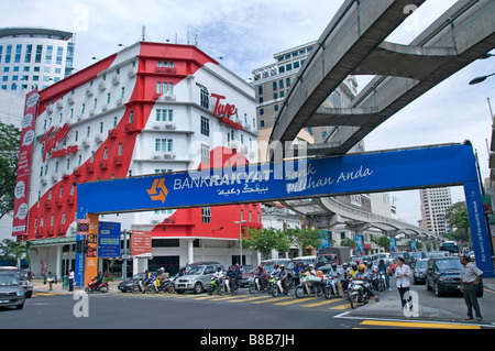 Kuala Lumpur Malaysia Malay Malaysian Jalan Masjid India and Jalam Tuanku Abdul Rahman Indian Muslim Arabian quarter Stock Photo