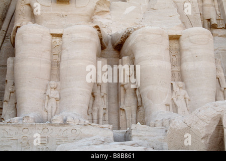 Rameses 11 Temple at Abu Simbel.Lake Nasser,Egypt. Stock Photo