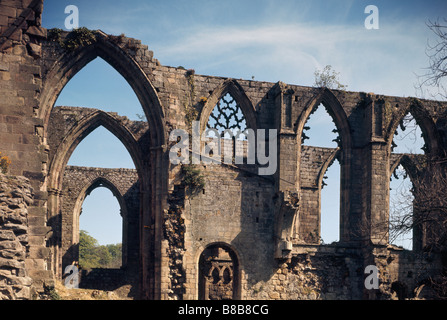 Bolton Abbey Yorkshire. Ruins of 12th century Augustinian priory Stock Photo