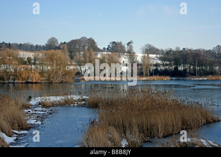 Amwell quarry Nature Reserve Stock Photo