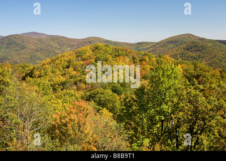 Blue Ridge Overlook at Black Rock Mountain State Park, the highest ...