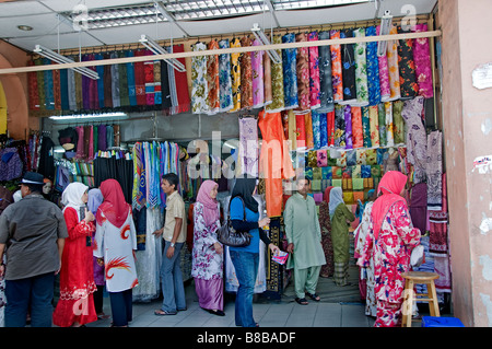 Kuala Lumpur Malaysia Malaysian Jalan Masjid India and Jalam Tuanku Abdul Rahman Indian Muslim Arabian quarter shopping mall Stock Photo