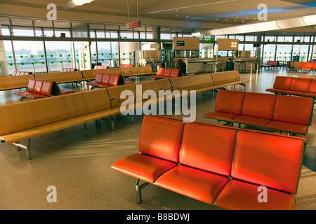 Departure and Arrival Gate, Gatwick Airport, London Stock Photo
