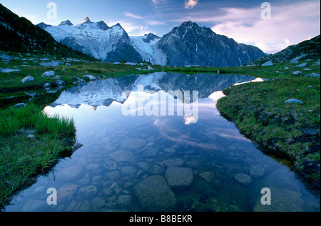 Nabob Pass Deception Point  Mt  Mercator, British Columbia Stock Photo