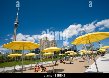 HTO Park CN Tower  background, Toronto,Ontario Stock Photo