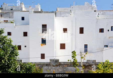 White washed buildings of Ostuni Puglia Italy