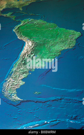 Map  South America Stock Photo