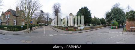 Merton Park conservation area with St Marys church where Lord Nelson regularly worshipped Stock Photo