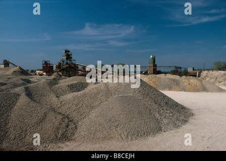 GRAVEL WORKINGS Stock Photo