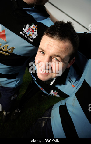 BRISTOL AND ENGLAND RUGBY UNION HOOKER MARK REGAN UK JAN 2008 Stock Photo