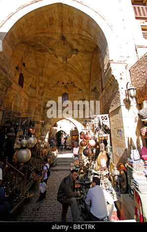 CAIRO, EGYPT. Market scene at Khan el Khalili in Islamic Cairo. 2009. Stock Photo