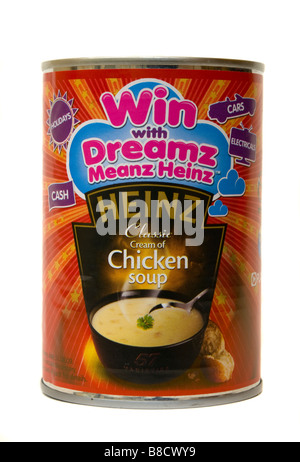 Tin Can Of Heinz Classic Cream of Chicken Soup Stock Photo