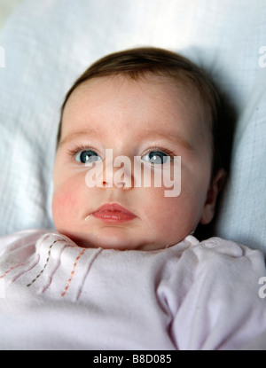 Portrait of a beautiful four months baby girl Stock Photo - Alamy