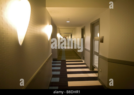 Detroit Michigan A corridor in the hotel at the Greektown Casino Stock Photo