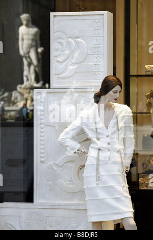 Coco Chanel , Fashion window display , Milan fashion district, Italy  Italian Stock Photo - Alamy