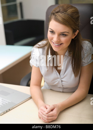 Female office worker Stock Photo