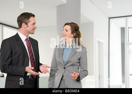 Colleagues having discussion Stock Photo