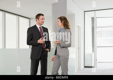 Colleagues having discussion Stock Photo