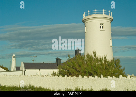 Lighthouses at Nash Point on the Glamorgan Heritage Coast in south Wales Stock Photo