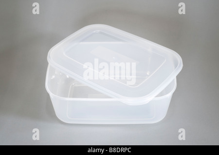 Clear plastic sandwich box Stock Photo