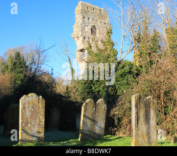 Ruins of the Bramber Castle, England Stock Photo