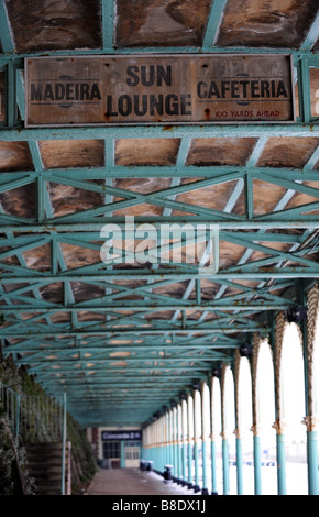 Cast iron arches on Madeira Drive , Brighton, East Sussex, England, UK ...