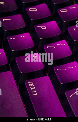 the return key on a computer keyboard Stock Photo
