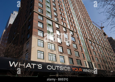 225 Rector Street in the New York neighborhood of Battery Park City Stock Photo