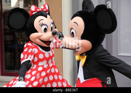 Minnie and Mickey Mouse at Disneyland California USA Stock Photo - Alamy